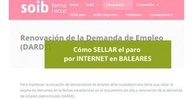 Cómo sellar el paro por Internet en Baleares