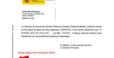 El Codigo Seguro de Verificación