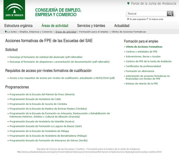 Tutoriales INEM SEPE Andalucía